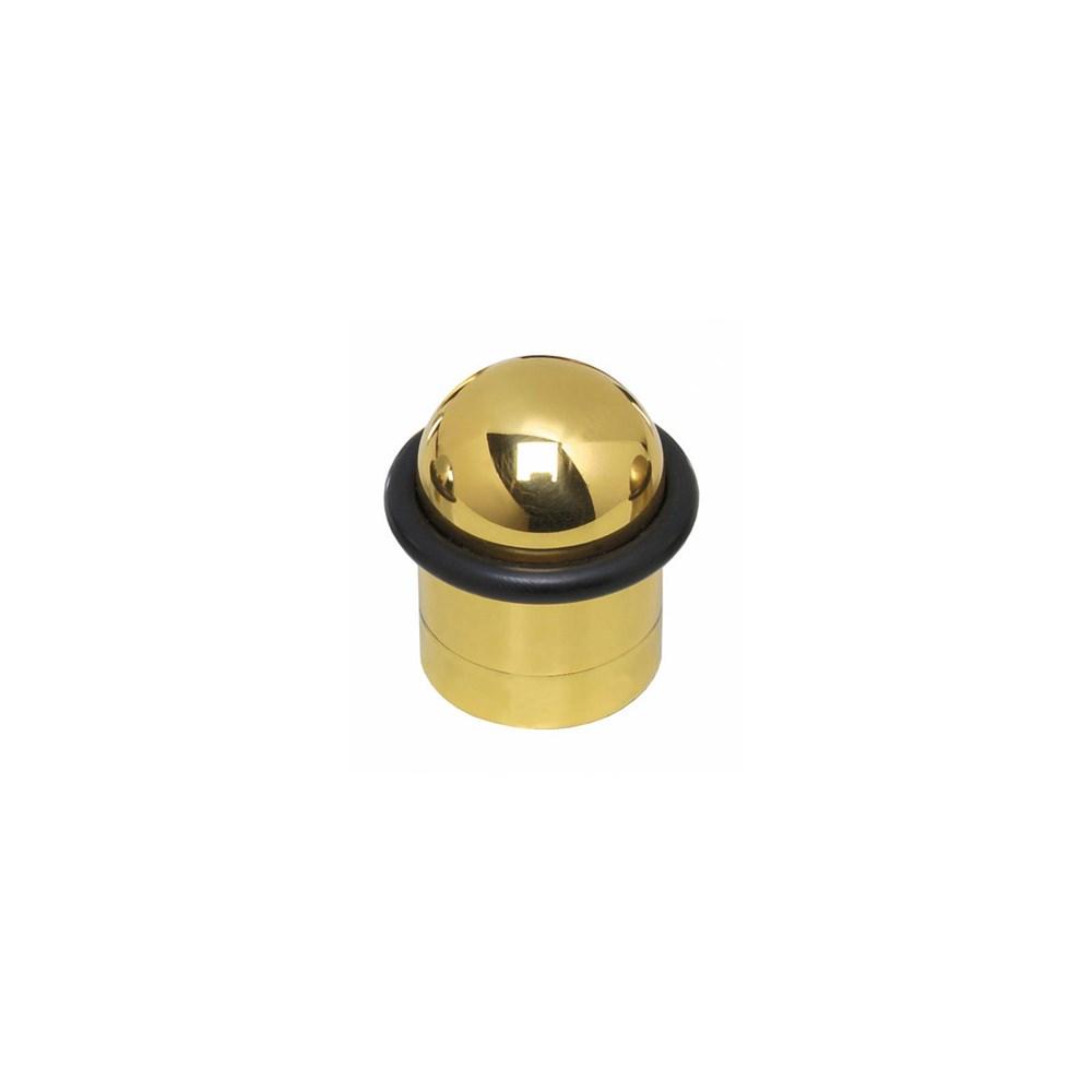 Deurstop met ring messing gelakt afbeelding
