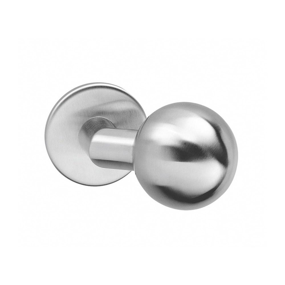 Intersteel Knop bol/schuin vast op rozet verdekt 4mm RVS