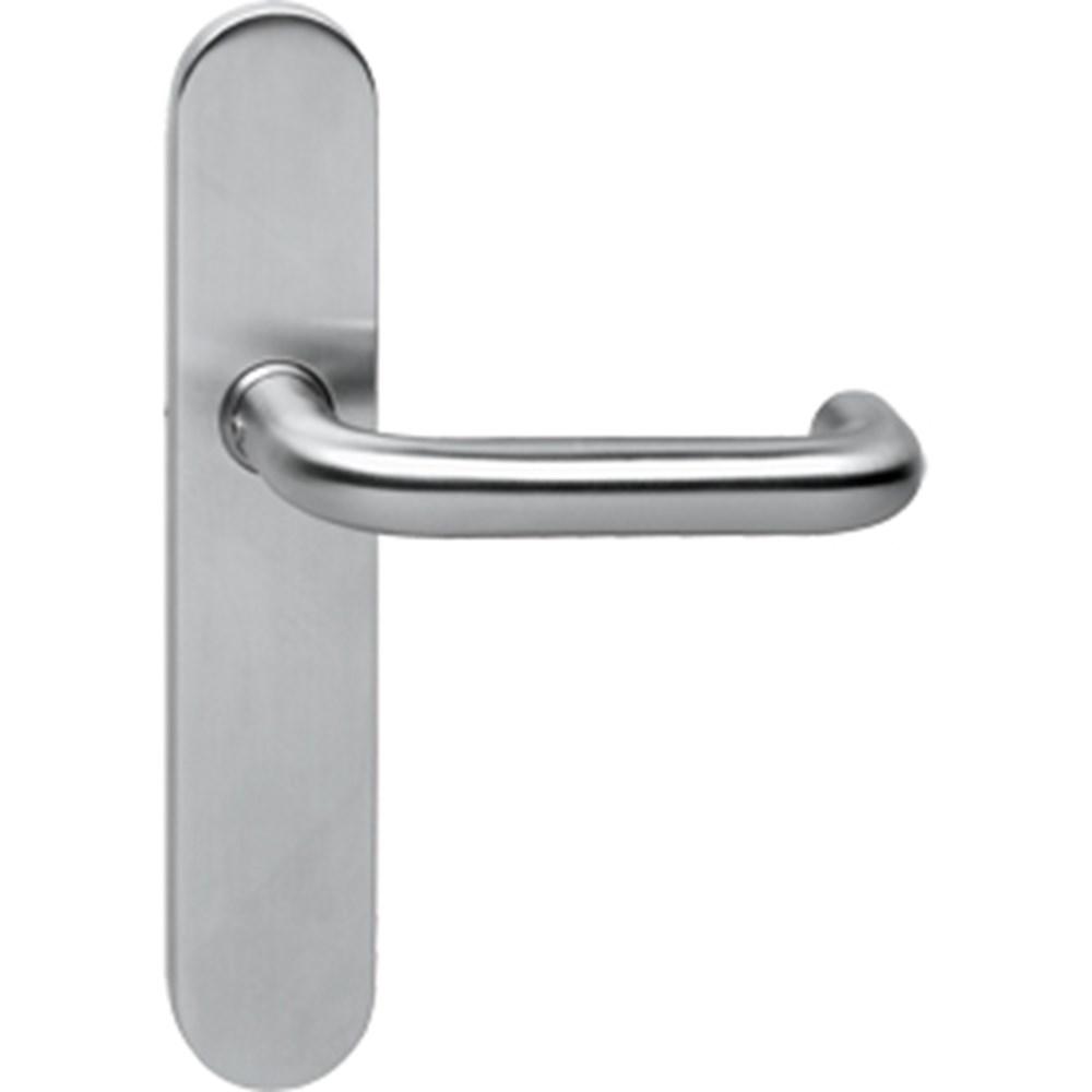 Deurkruk Rond ø19mm verdekt WC72/8mm RVS afbeelding
