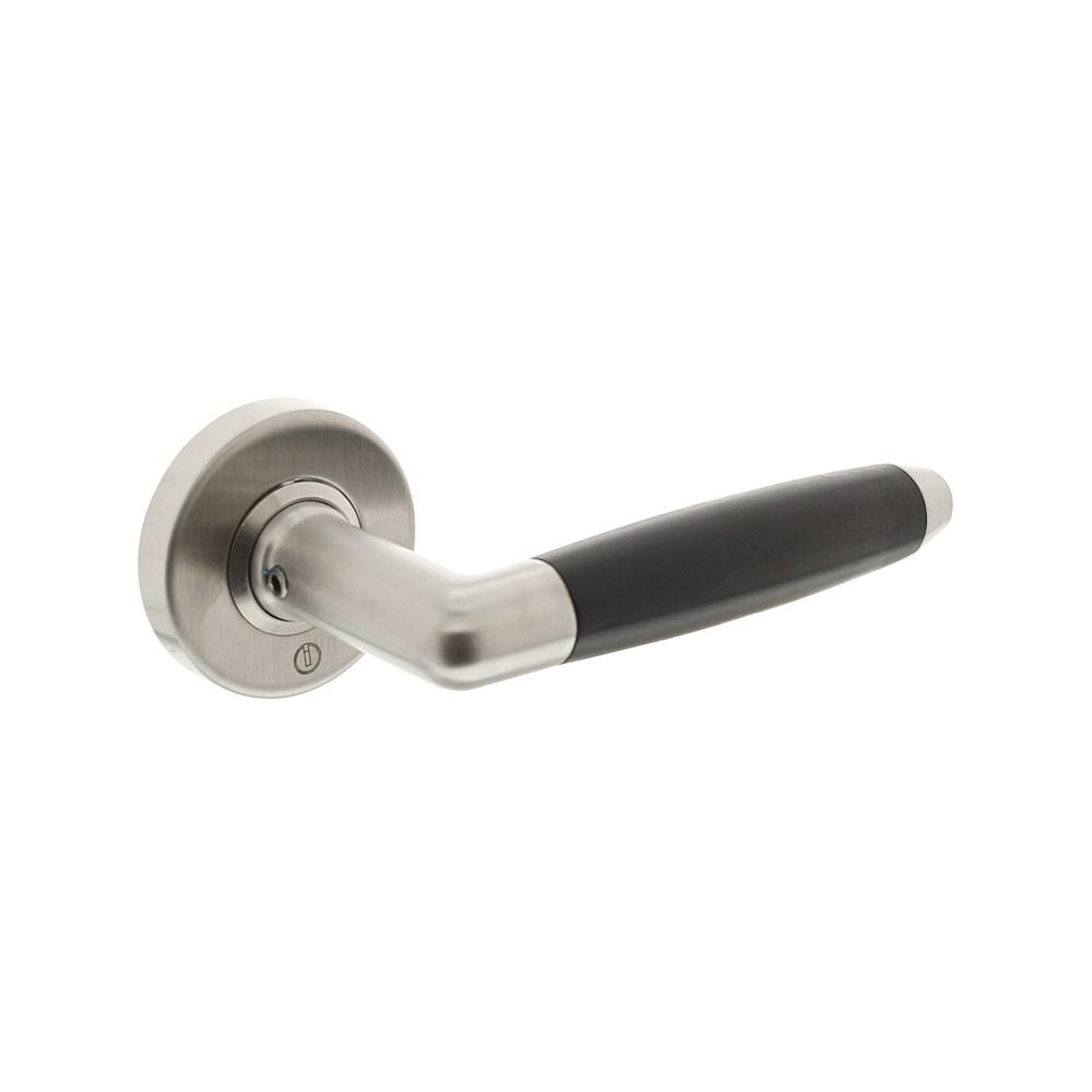 Gatdeel combinatie op rozet met ring met veer afbeelding