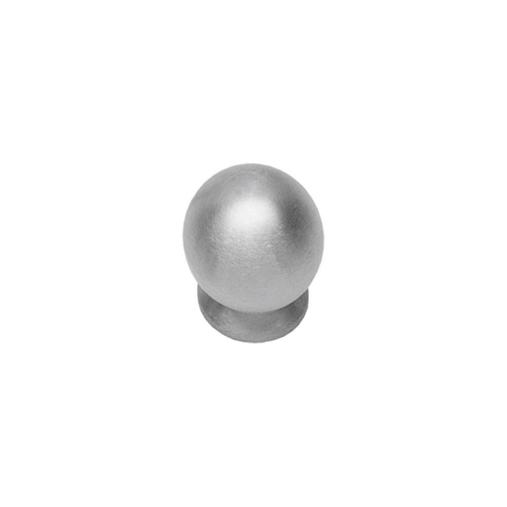 Meubelknop ø 20 mm bolrond rvs geborst. afbeelding