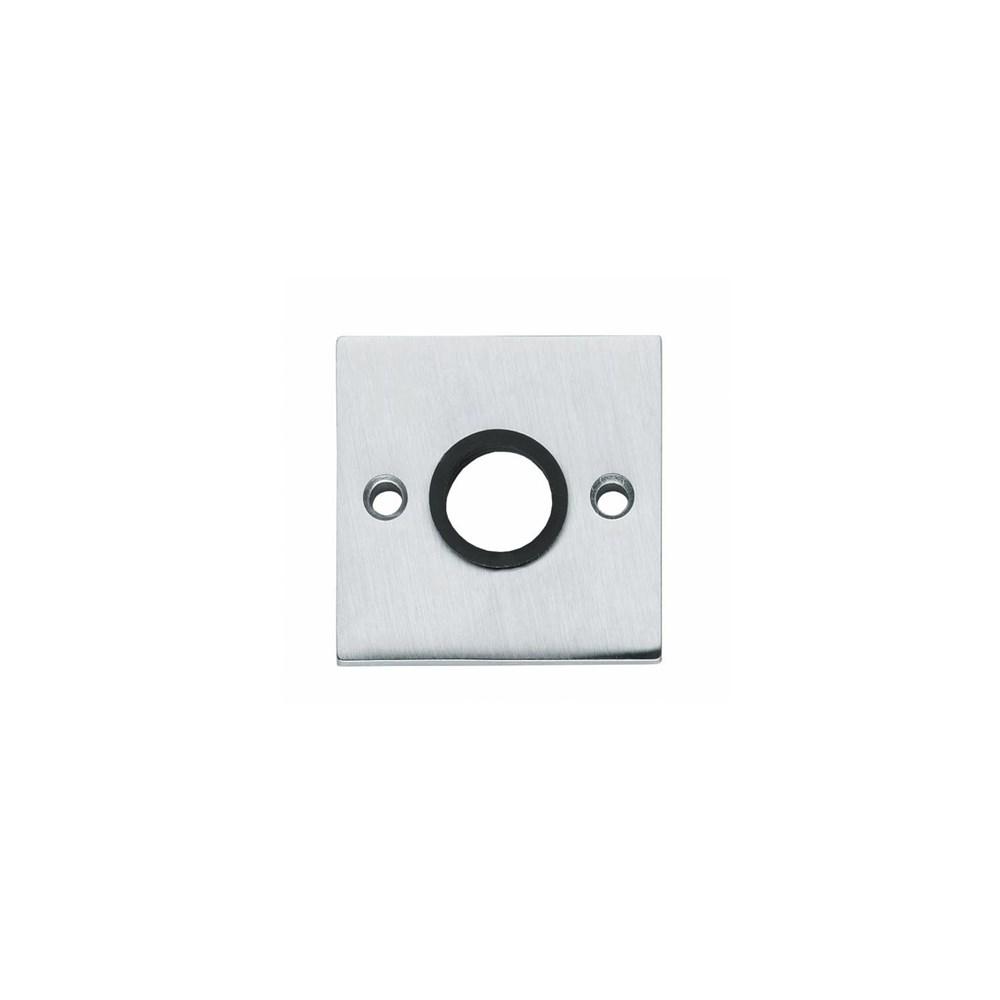 Rozetten met nokken vierkant 55x55x8mm messing chroom mat afbeelding