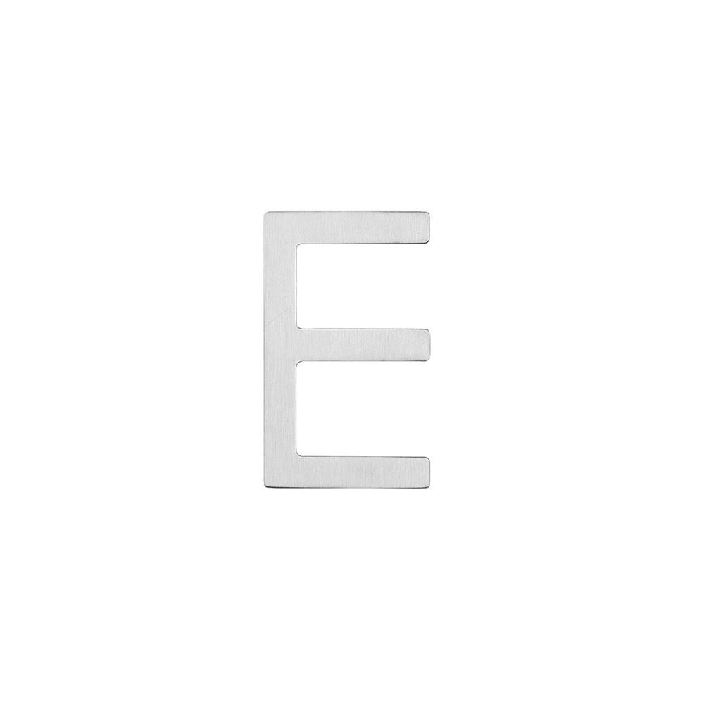 Huisletter E 100 mm rvs geborst. afbeelding