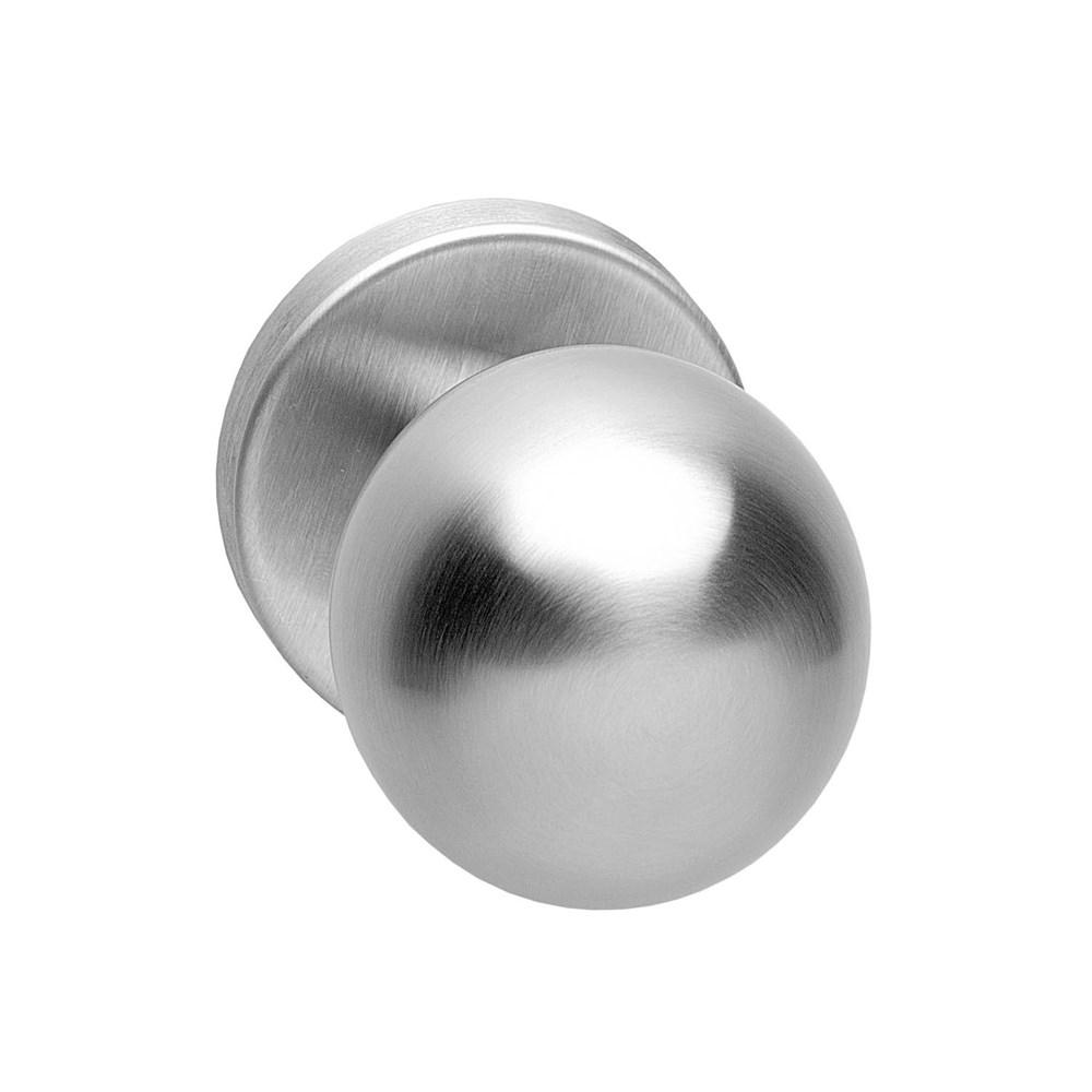 Knop bol vast op rozet 10mm verdekt RVS afbeelding