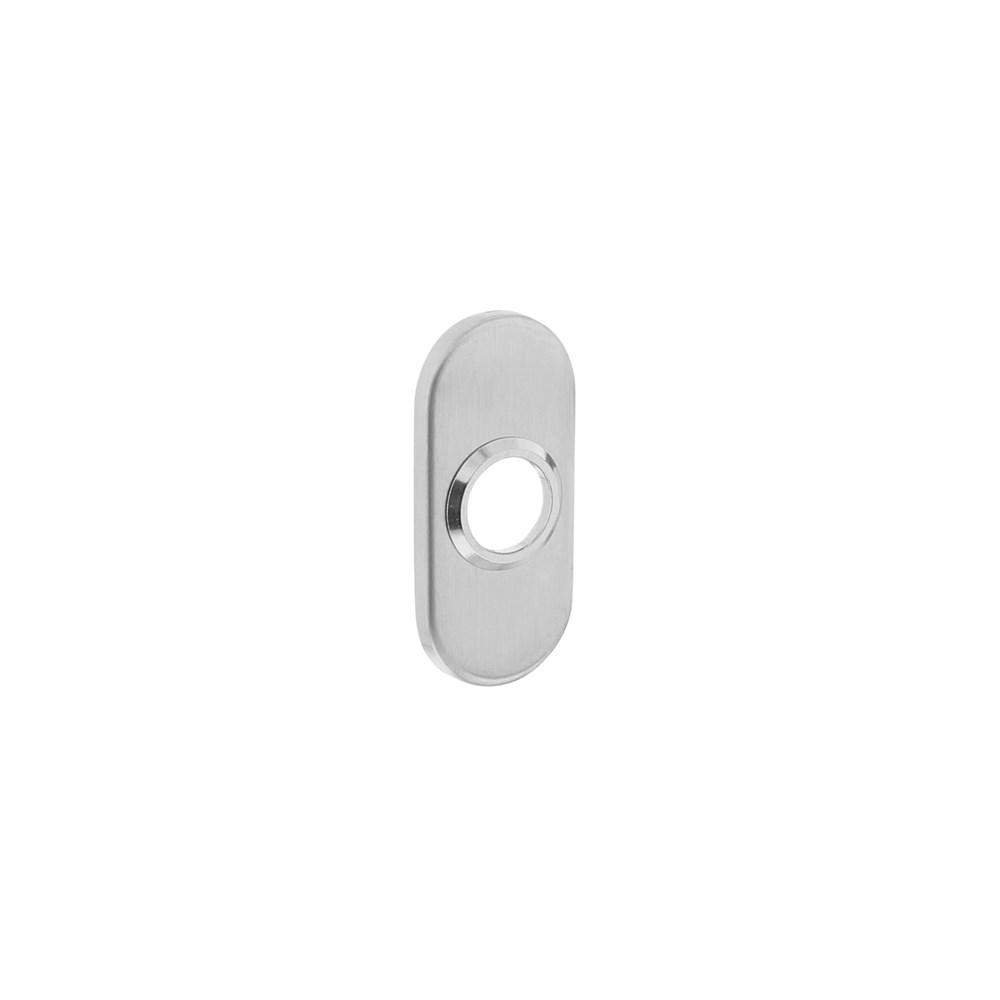 Rozetten staal verdekt ovaal 65x30x5mm rvs afbeelding