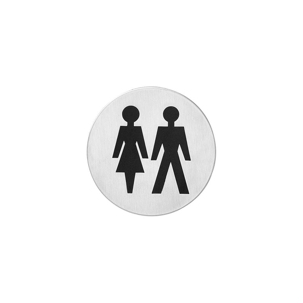 Pictogram dames- en herentoilet zelfklevend r afbeelding