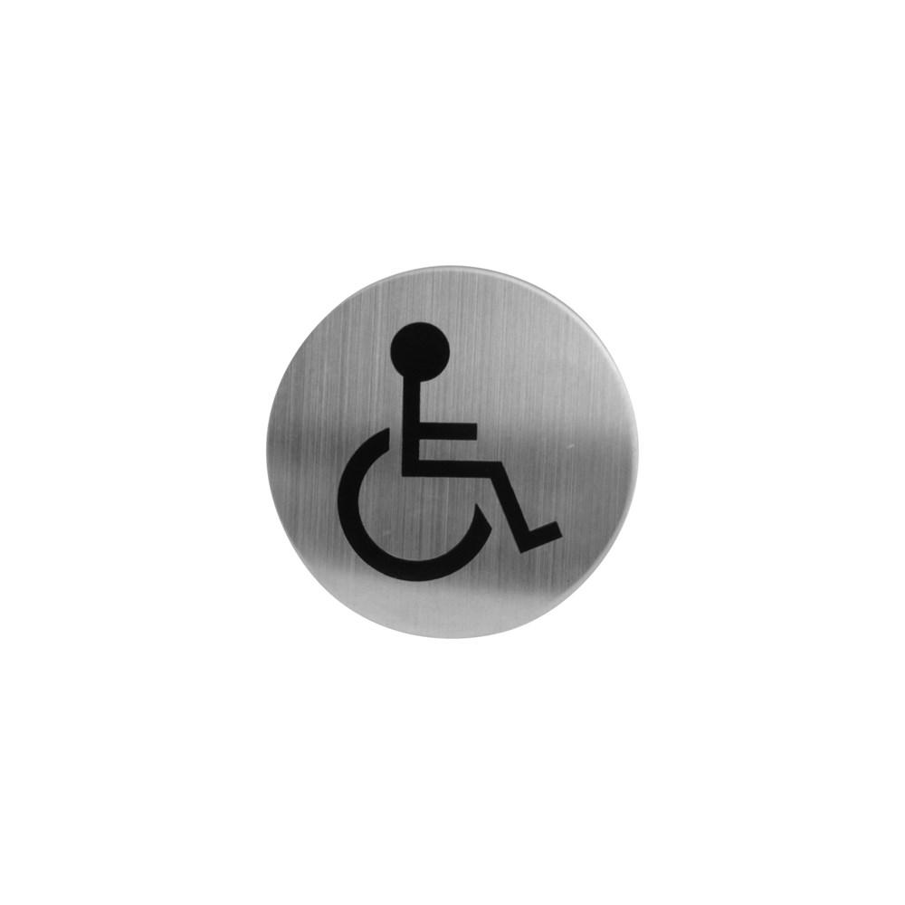 Pictogram toilet mindervalide zelfklevend ron afbeelding