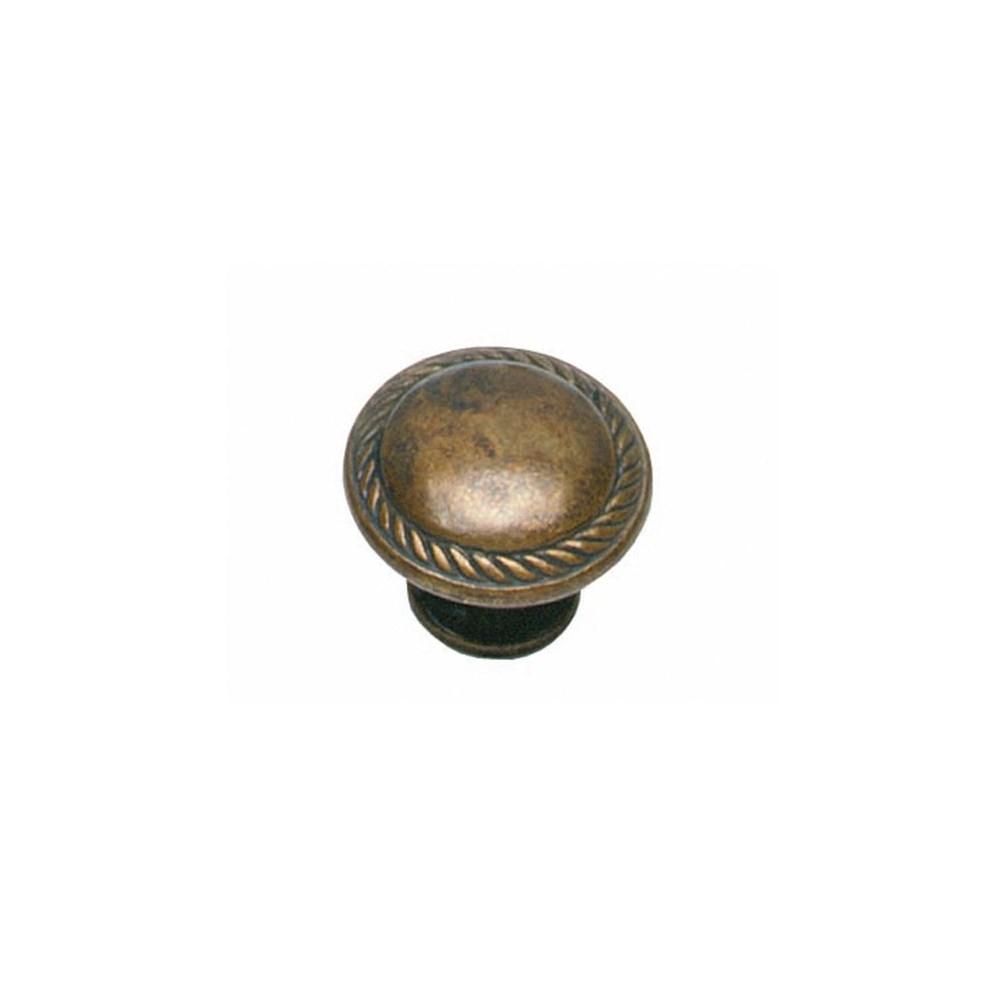 Knop rond/kabel 25mm antiek afbeelding