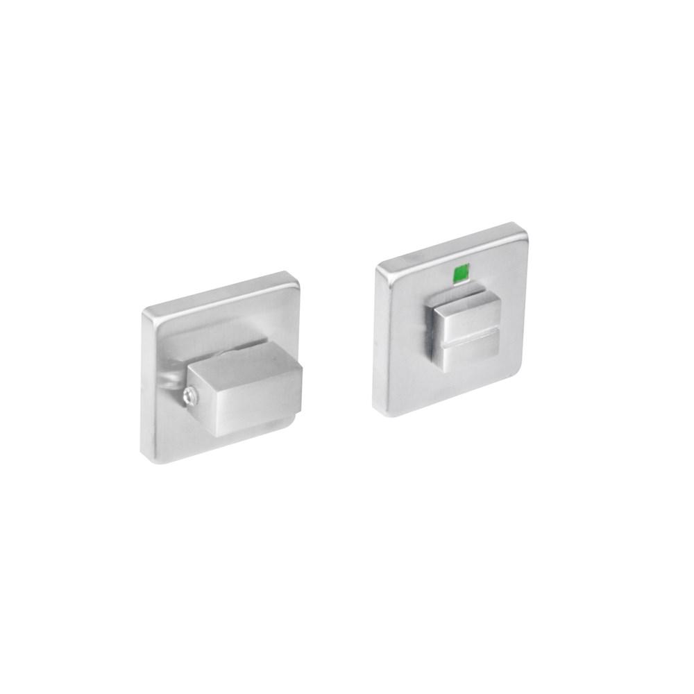 Rozet vierkant WC rvs geborst. 8 mm afbeelding