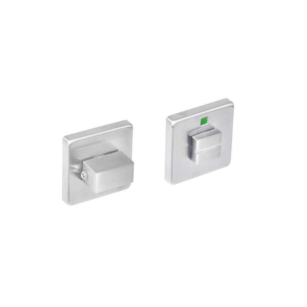 WC-sluiting 5mm staal verdekt met nokken vierkant 53x53x8mm rvs afbeelding