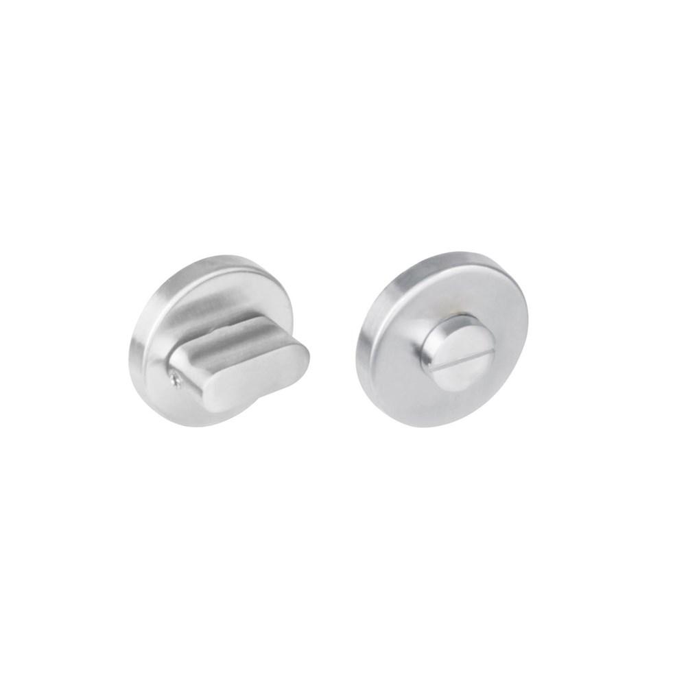 WC-sluiting 8mm staal verdekt met nokken ø53x8mm zonder venster rvs afbeelding