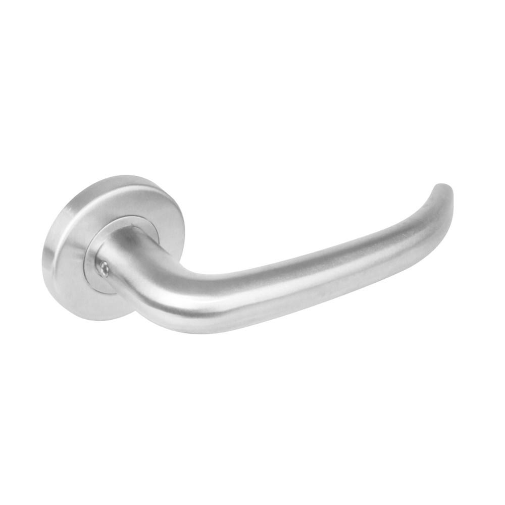 Deurkr.Sabel m.rozet met 7 mm nok rvs geborst afbeelding
