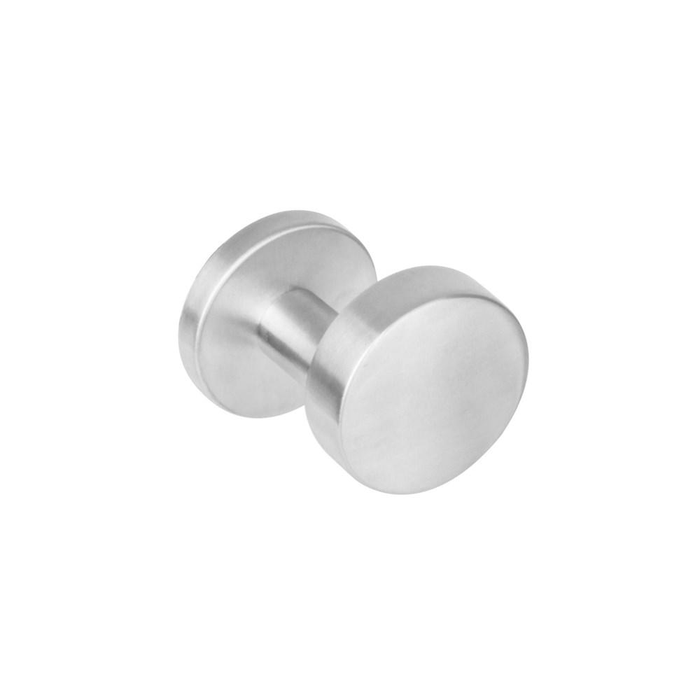Knop rond roestvaststaal geborsteld afbeelding