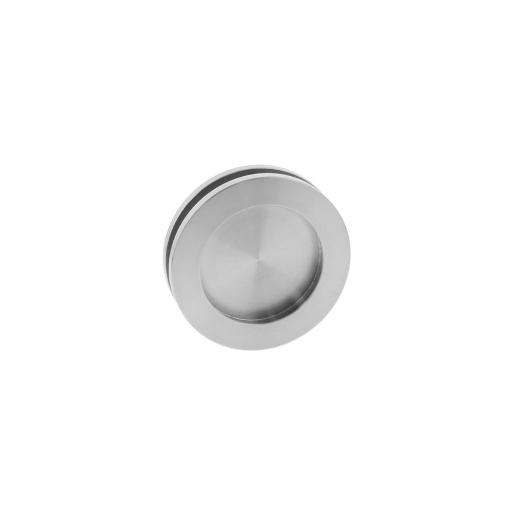Schuifdeurkom glasdeur 55 mm rvs geborst. afbeelding