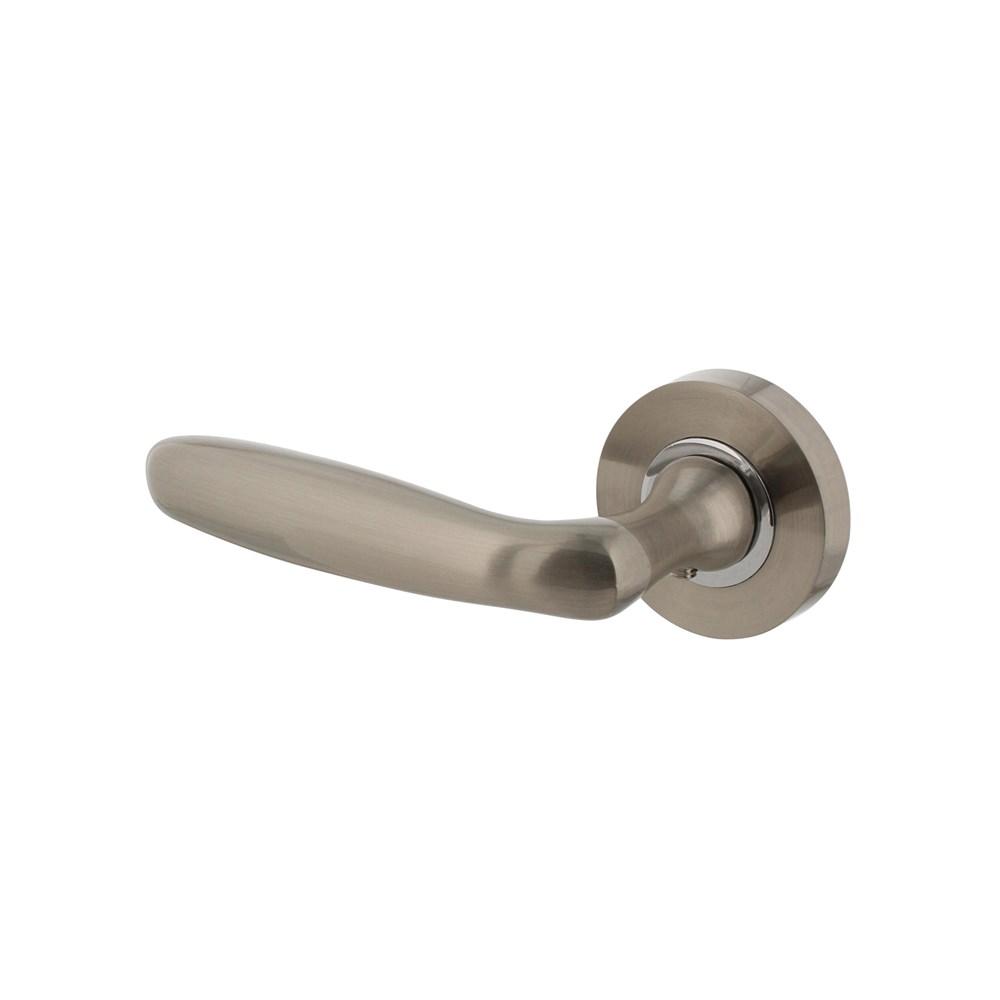 Gatdeel links 1692 Bjorn op rond rozet 7mm nokken nikkel mat afbeelding