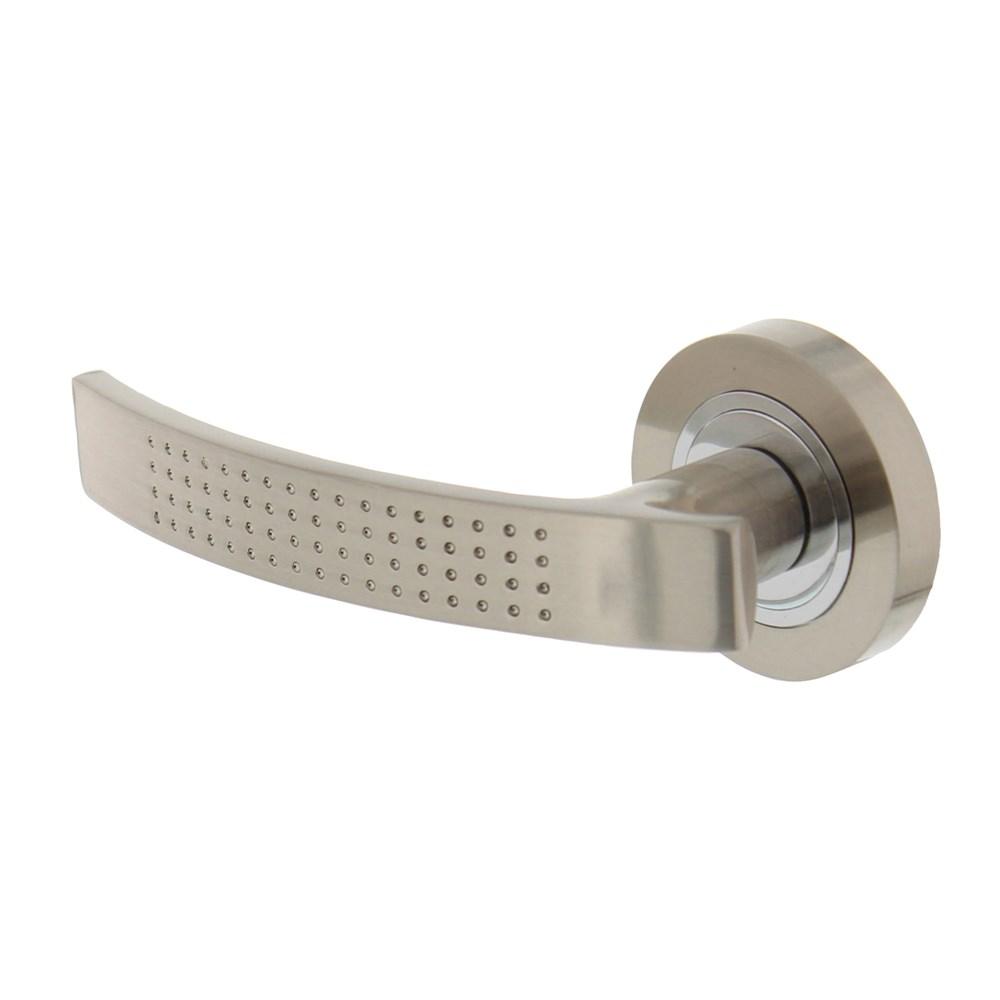 Gatdeel links 1696 William op rond rozet 7mm nokken nikkel mat afbeelding
