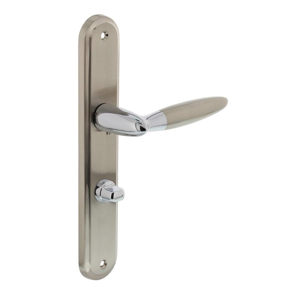 Deurkruk Elen op schild WC 63 mm chroom afbeelding