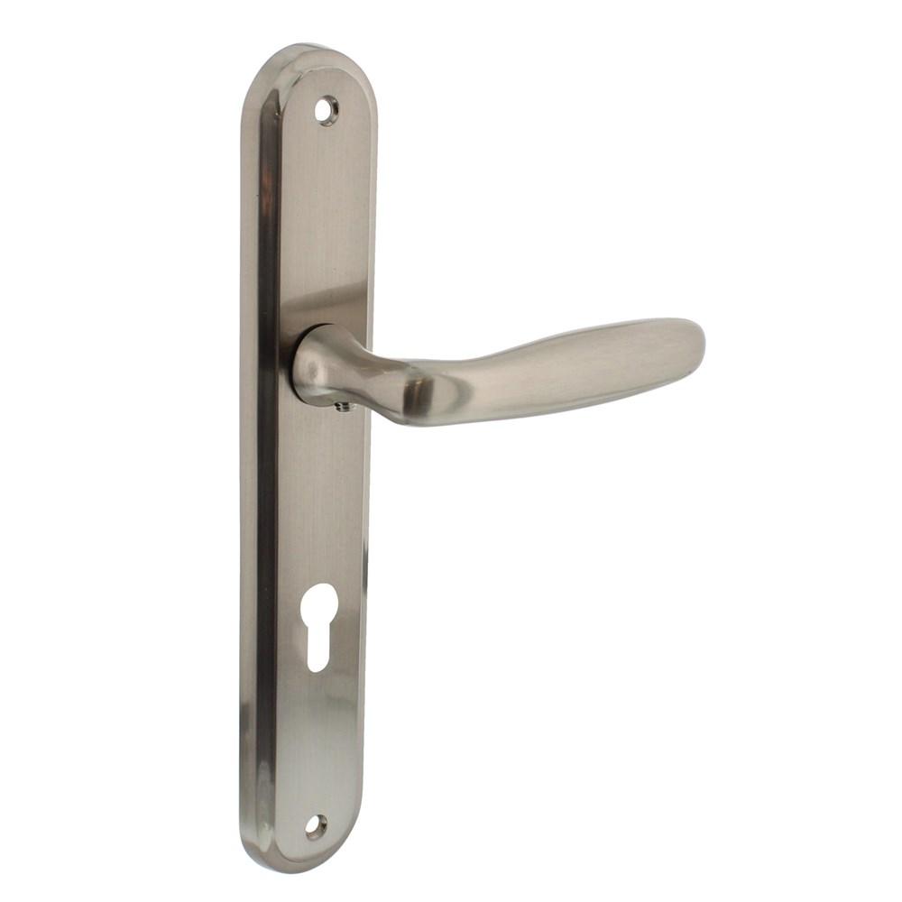 Deurkruk Bjorn schild PC 72 mm nikkel mat afbeelding