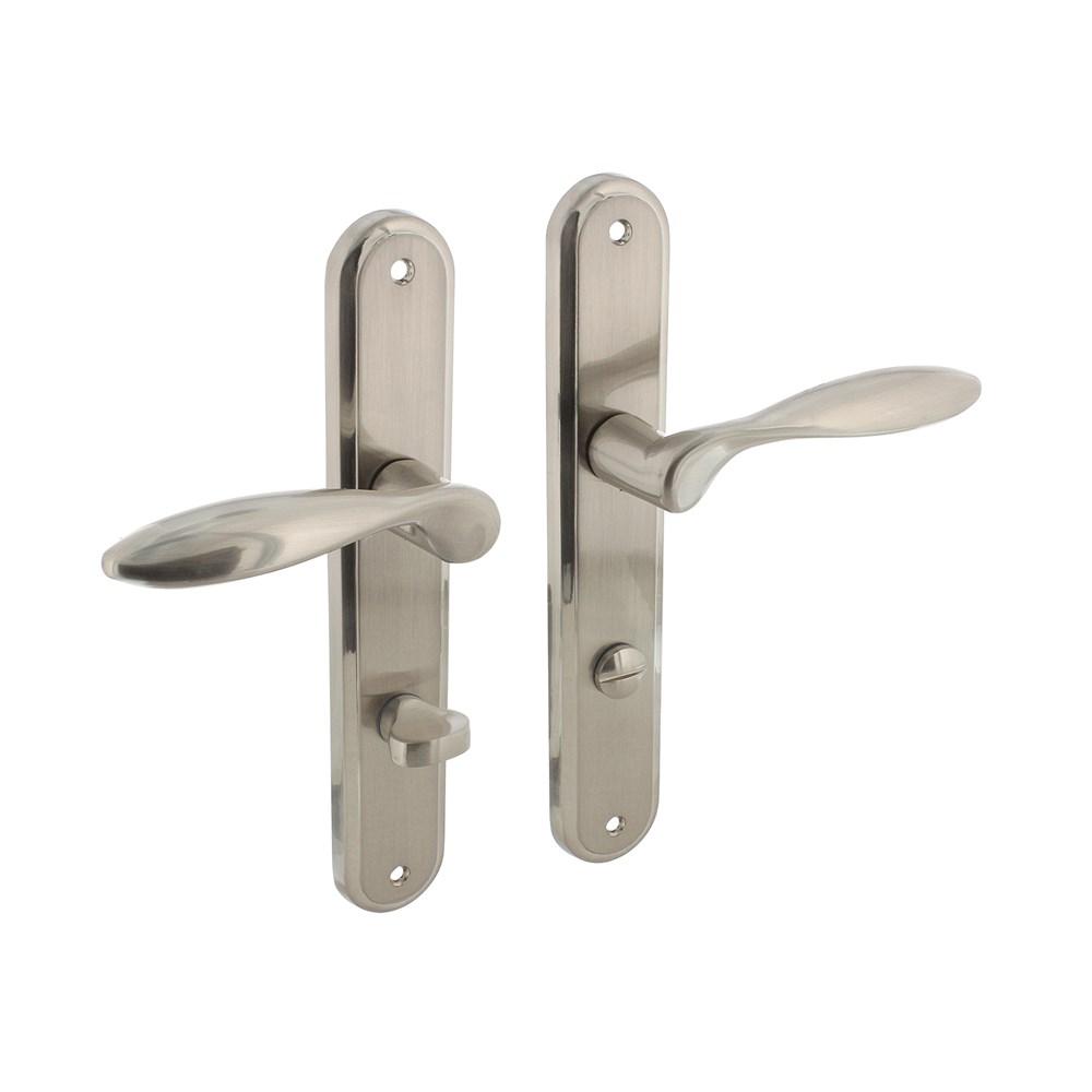 Deurkruk 1695 George op langschild WC78/8mm nikkel mat afbeelding