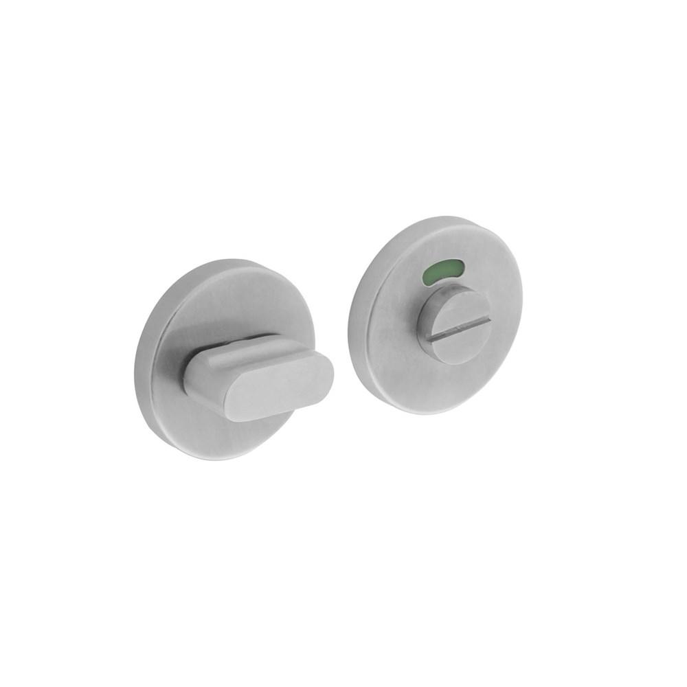 WC-sluiting 6mm staal verdekt met nokken ø55x8mm zonder venster rvs afbeelding