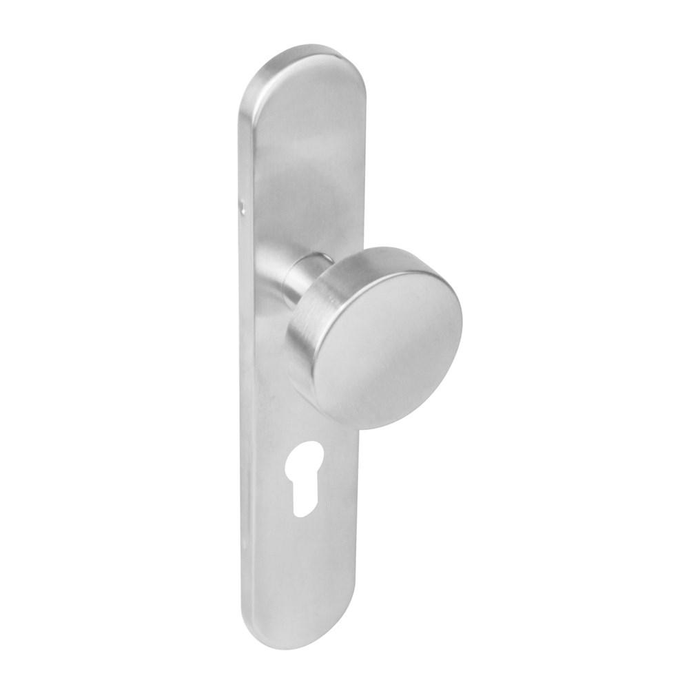 Knschild PC 55 mm roestvaststaal geborsteld afbeelding