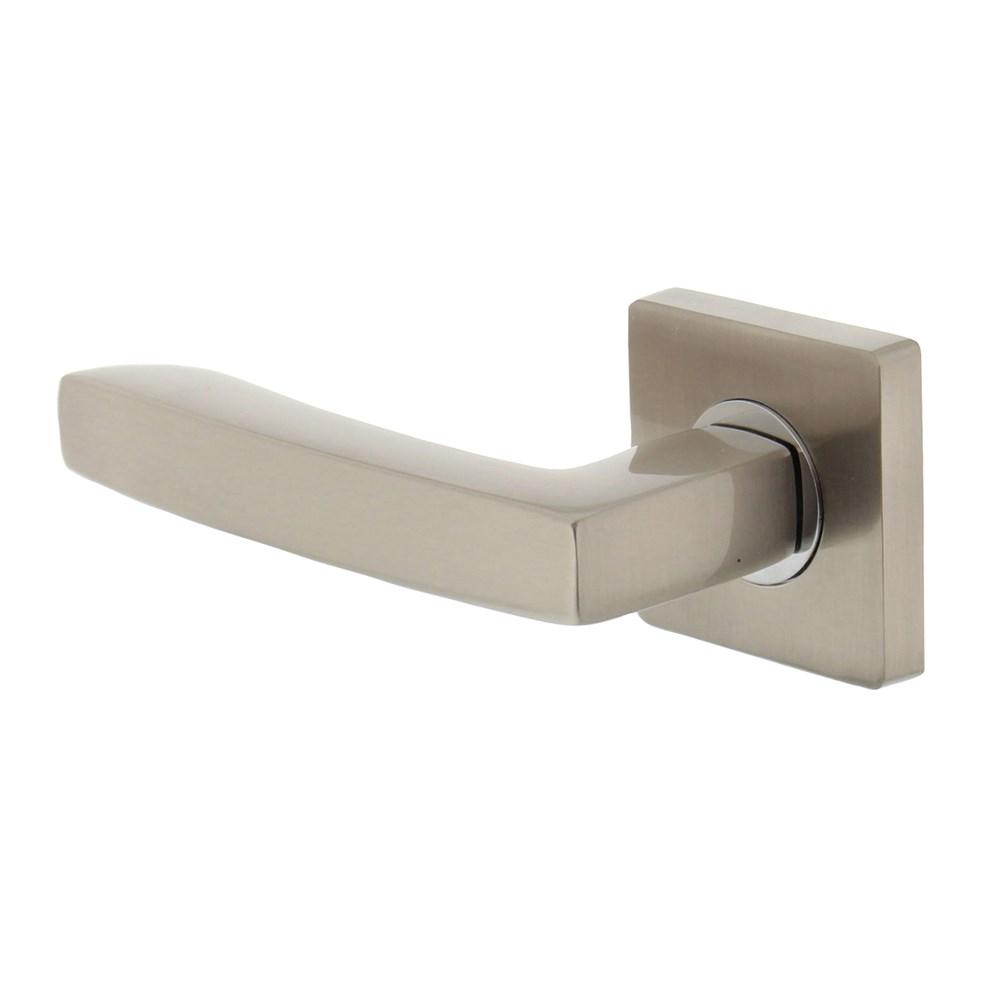 Gatdeel links 1714 Dean op vierkant rozet 7mm nokken chroom/nikkel mat afbeelding