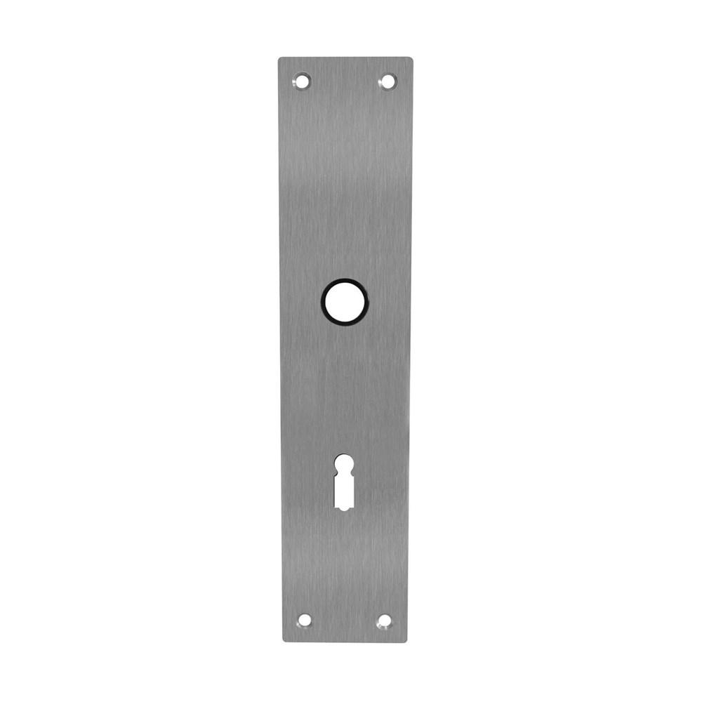 Schild renovatie rechthoekig 250 x 55mm x 2mm sleutelgat 72mm RVS afbeelding
