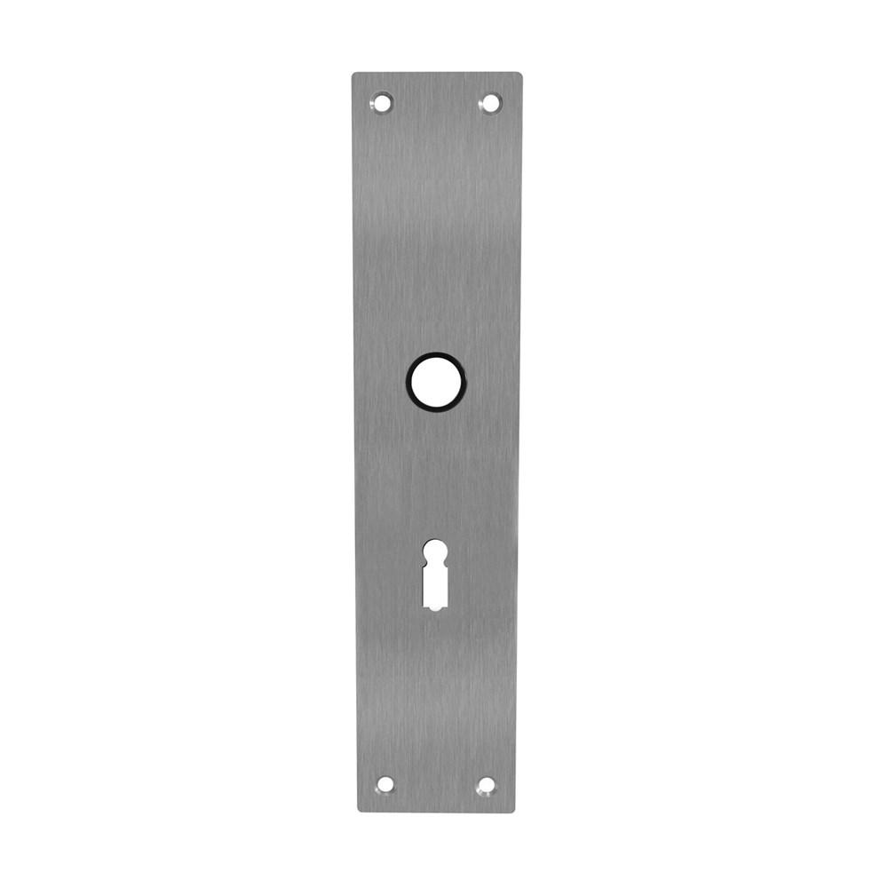 Schild renovatie rechthoekig 250 x 55mm x 2mm sleutelgat 56mm RVS afbeelding
