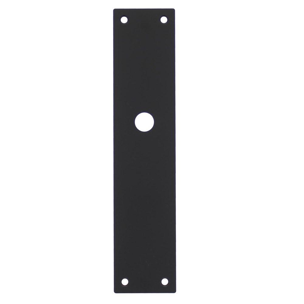 Schild renovatie rechthoekig 250 x 55mm x 2mm blind RVS mat zwart afbeelding