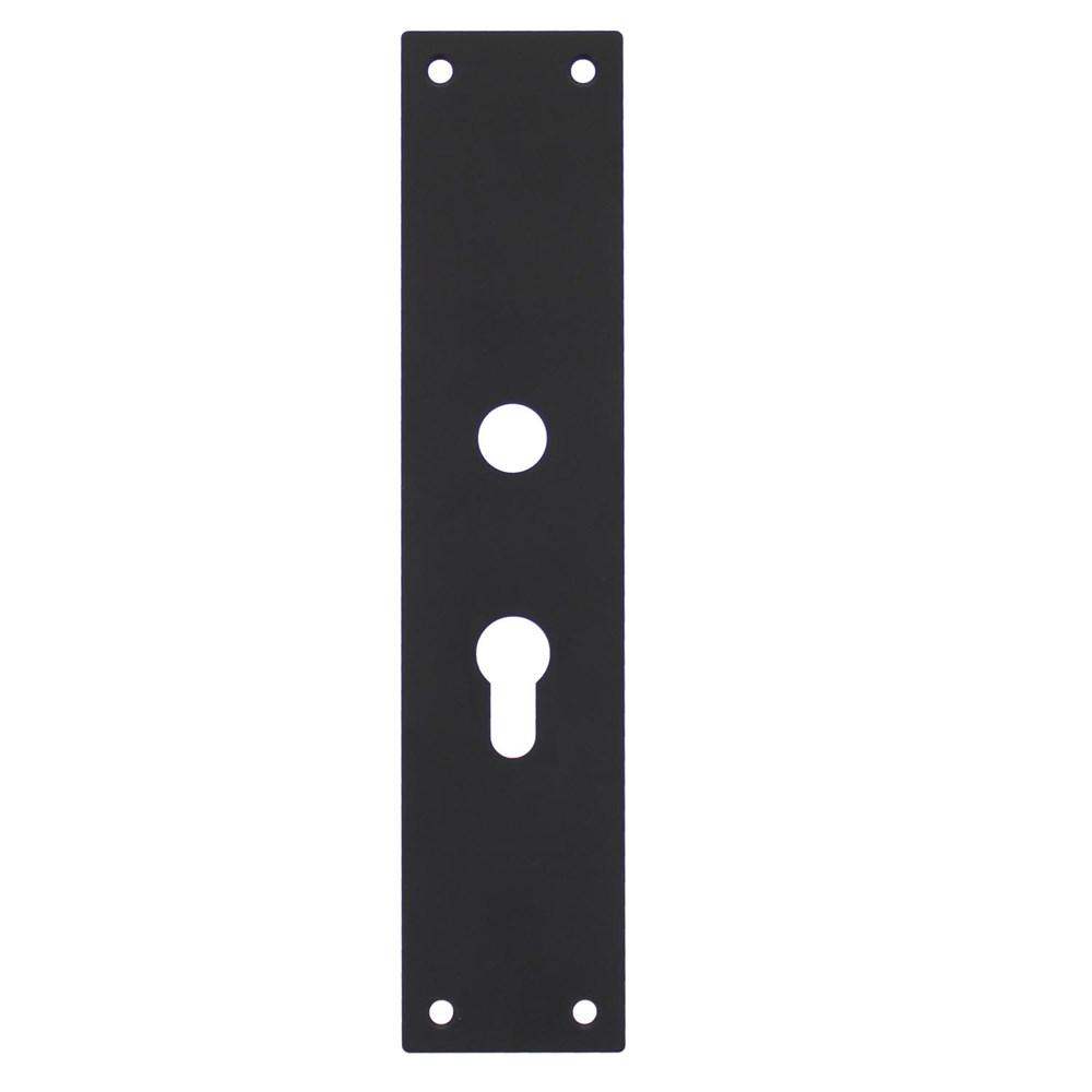 Schild renovatie rechthoekig 250 x 55mm x 2mm PC55mm RVS mat zwart afbeelding