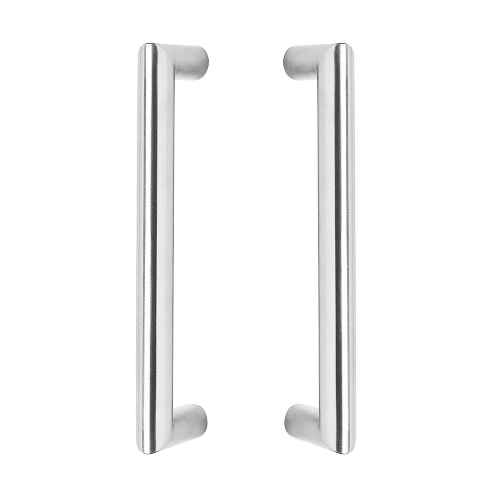 Deurgrepen per paar recht-90° 630x80x30 HoH 600 rvs afbeelding