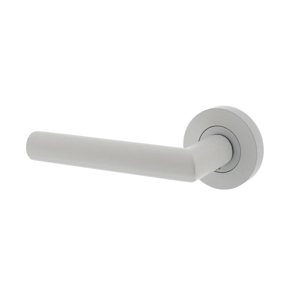 Gatdeel links Bastian op ronde rozet 52x10mm met nokken wit afbeelding