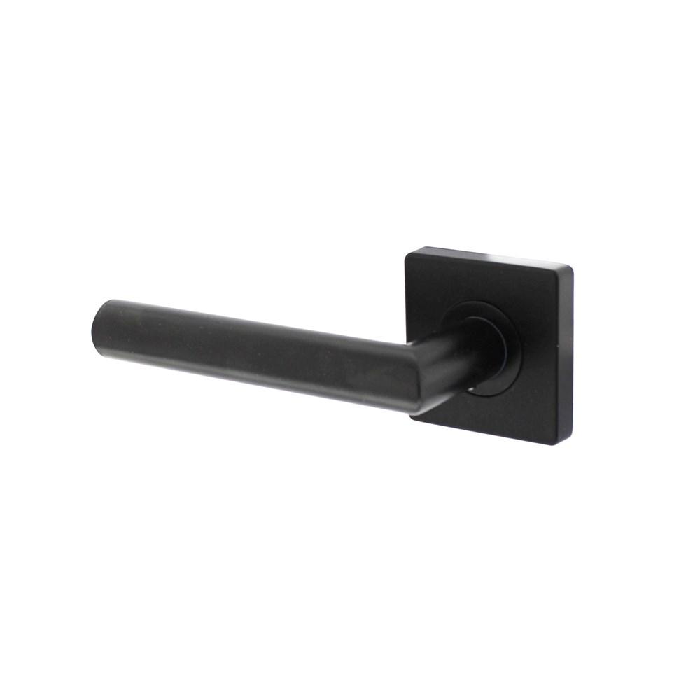 Gatdeel links Bastian op rozet 55x55x10mm zwart afbeelding