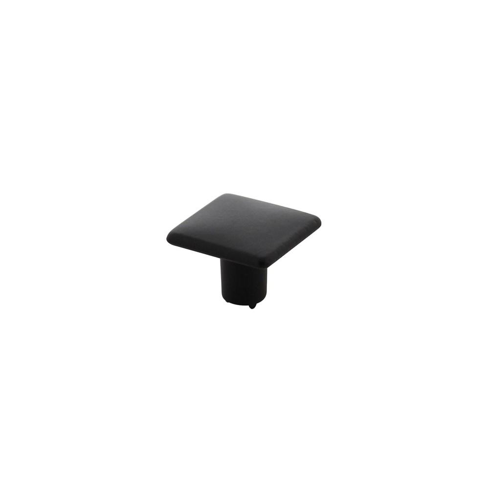 Meubelknop vierkant vlak 26x26mm zwart afbeelding