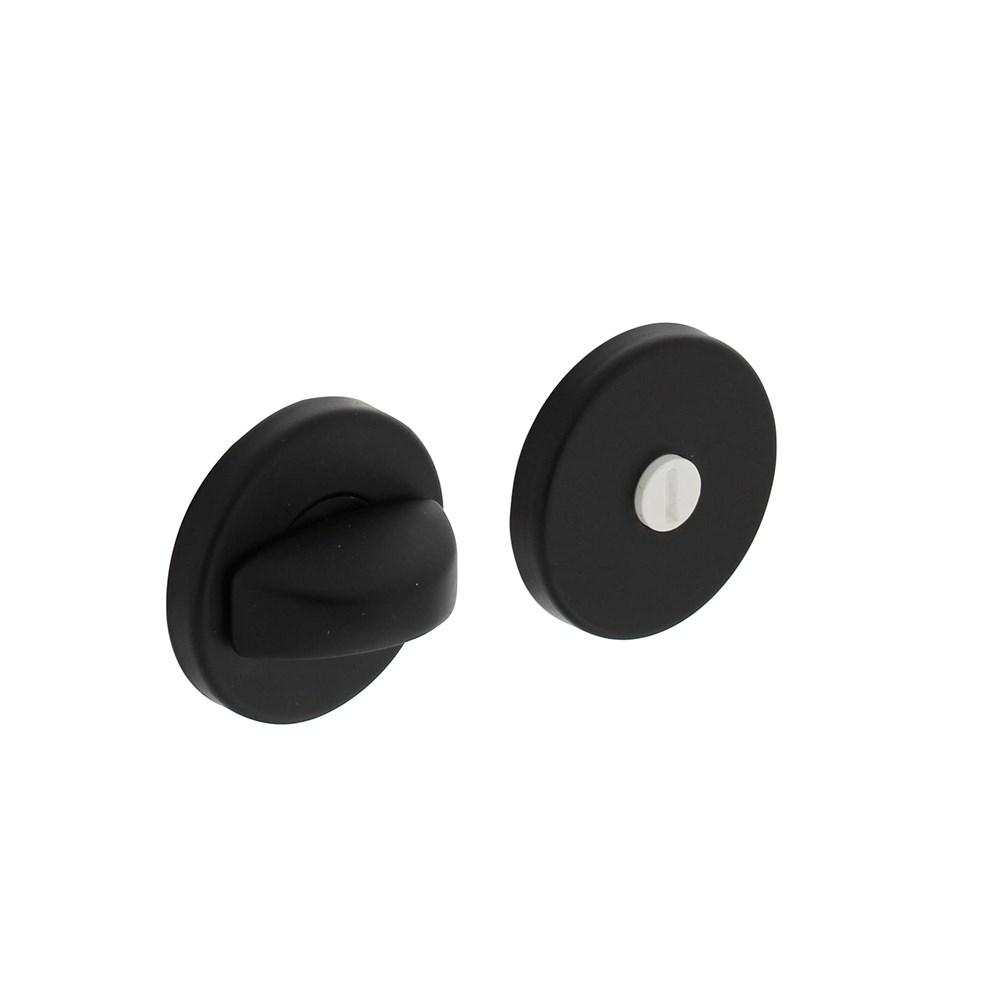 WC-sluiting ø50x7mm + 7mm nokken met 8mm stift alu./zwart afbeelding