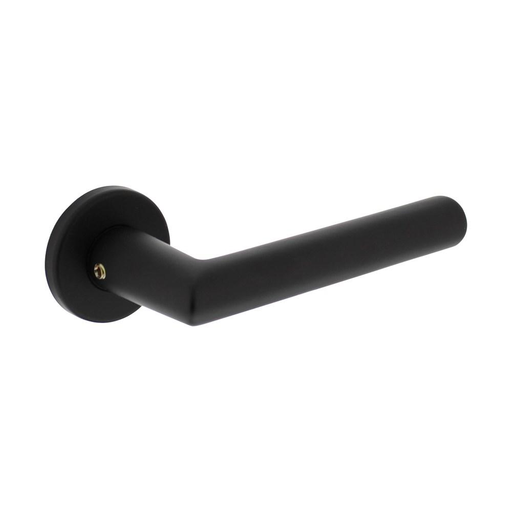 Gatdeel Broome op rozet ø50x7 mm + 7mm nokken zwart afbeelding