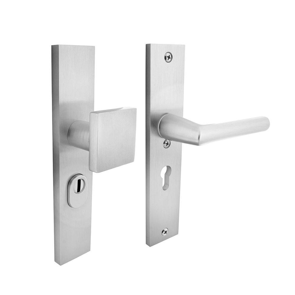 SKG3 Veiligheidsbeslag rechthoekig greep/kruk geveerd PC55mm met UTB aluminium F1 afbeelding