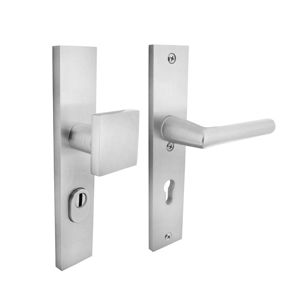 SKG3 Veiligheidsbeslag rechthoekig greep/kruk geveerd PC72mm met UTB aluminium F1 afbeelding