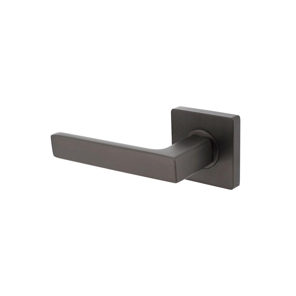 Gatdeel links Hera op vierkante rozet met nokken 55x55x10mm antraciet-grijs afbeelding