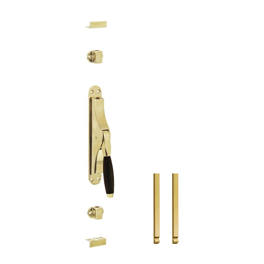 Set pomp-espagnolet Ton 400 inclusief stangenset 2x 1250mm messing gelakt/ebbenhout afbeelding