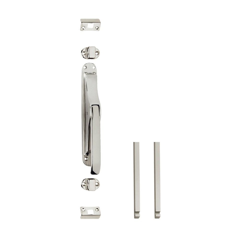 Set pomp-espagnolet inclusief stangenset 2x 1250mm vernikkeld afbeelding