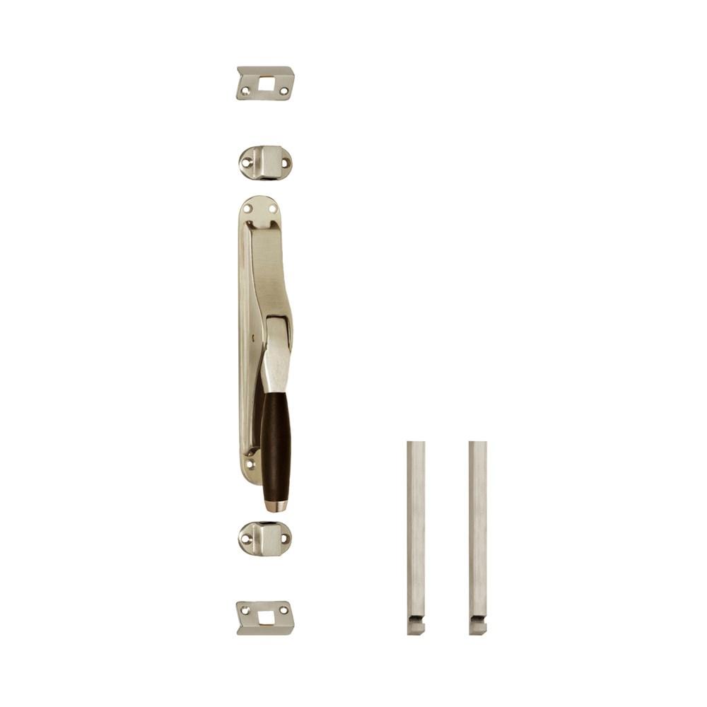 Set pomp-espagnolet Ton 400 inclusief stangenset 2x 1250mm nikkel mat/ebbenhout afbeelding
