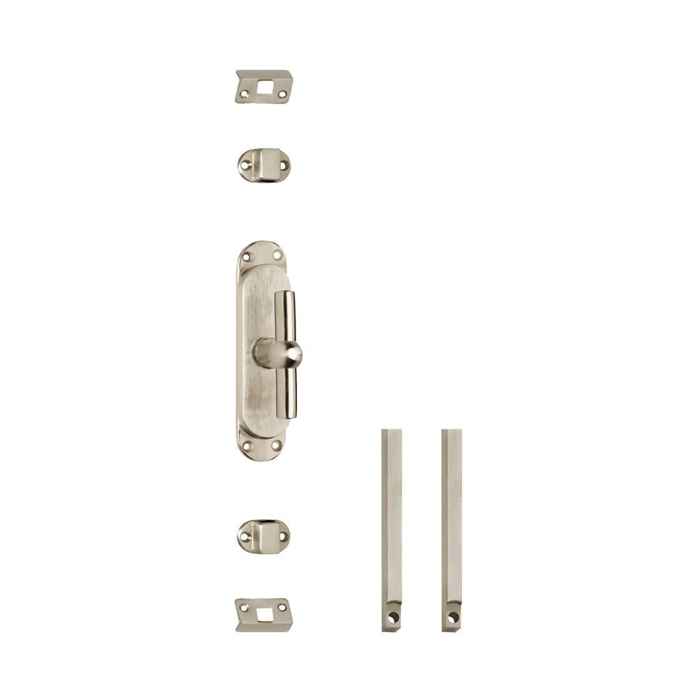 Set kruk-espagnolet T-kruk inclusief stangenset 2x 1250mm nikkel mat afbeelding