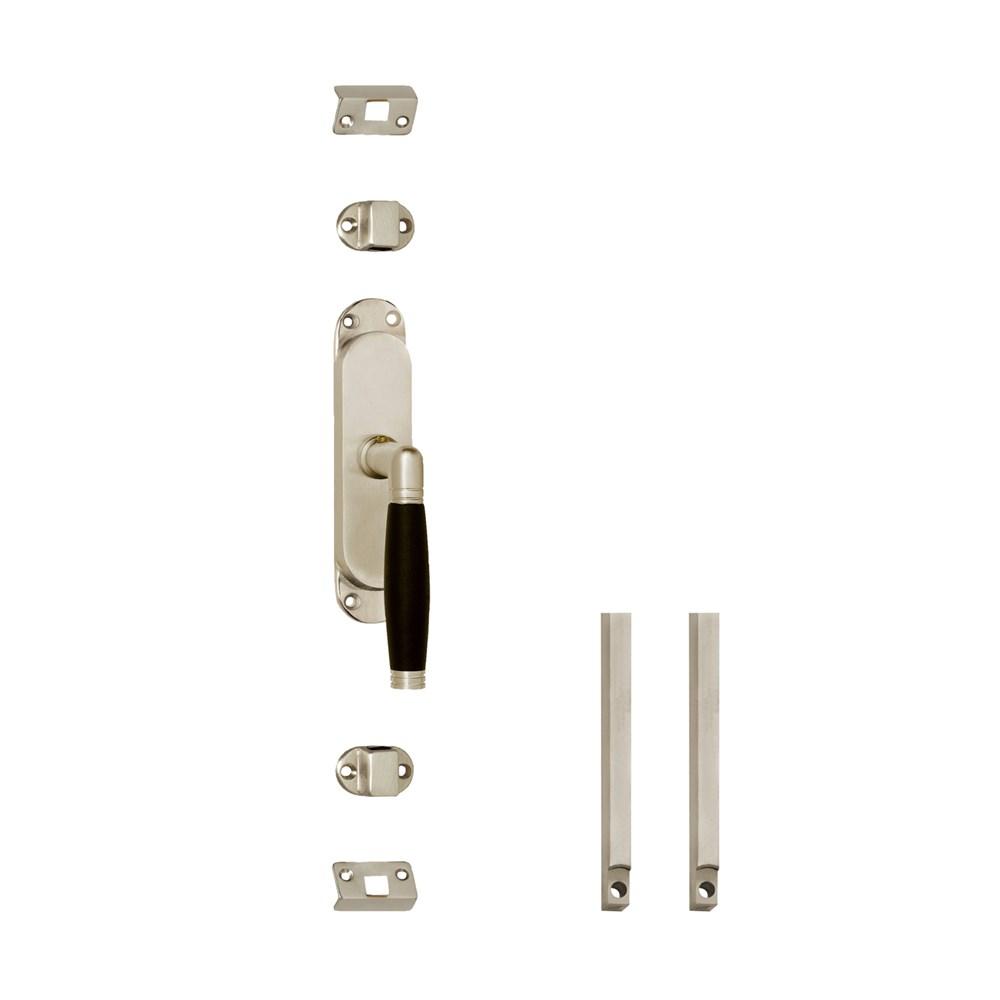 Set kruk-espagnolet rechts Ton 222 inclusief stangenset 2x 1250mm nikkel mat/ebbenhout afbeelding