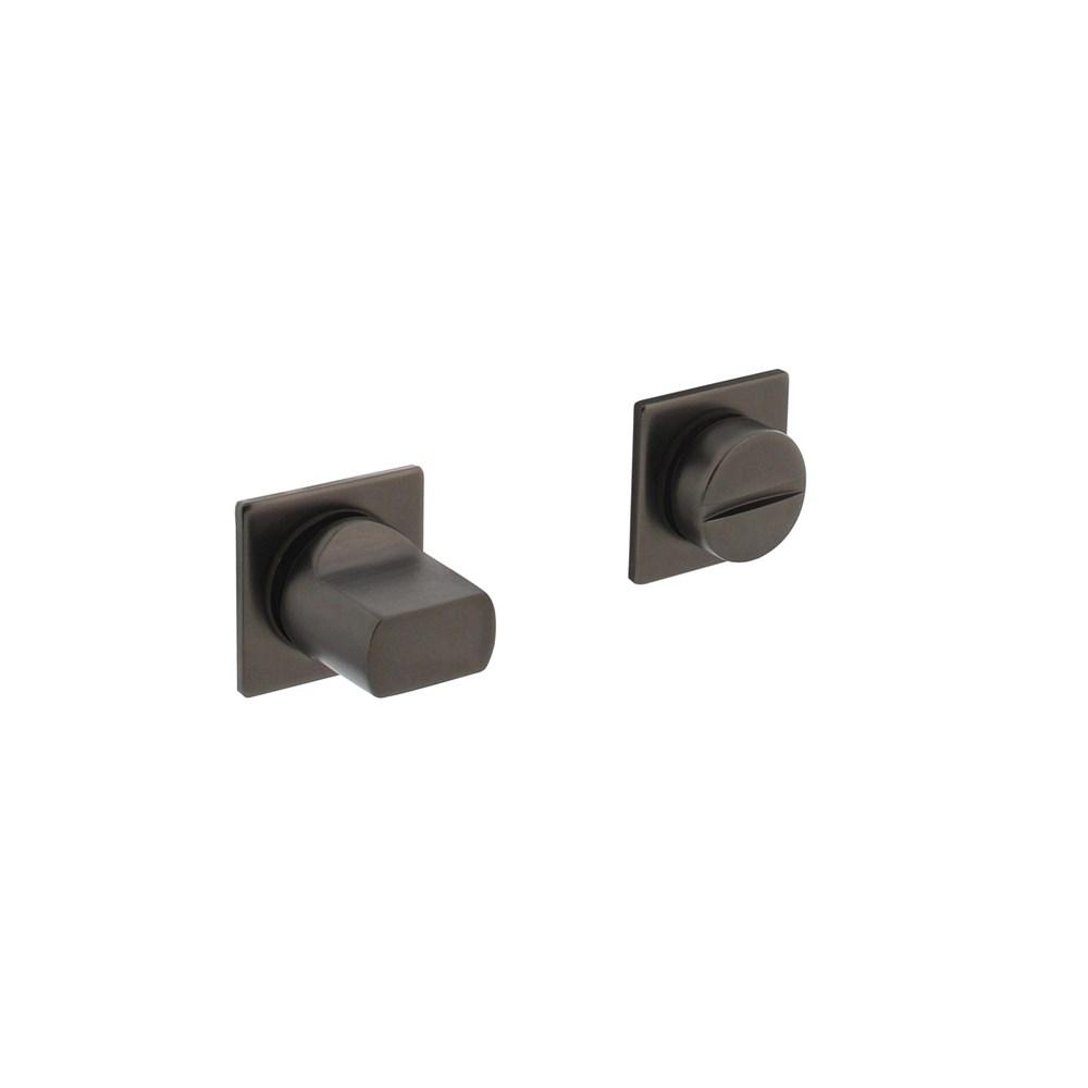 WC-sluiting 8mm minimalistisch zelfklevend, vierkant 30x30x2,5mm rvs antraciet-grijs afbeelding