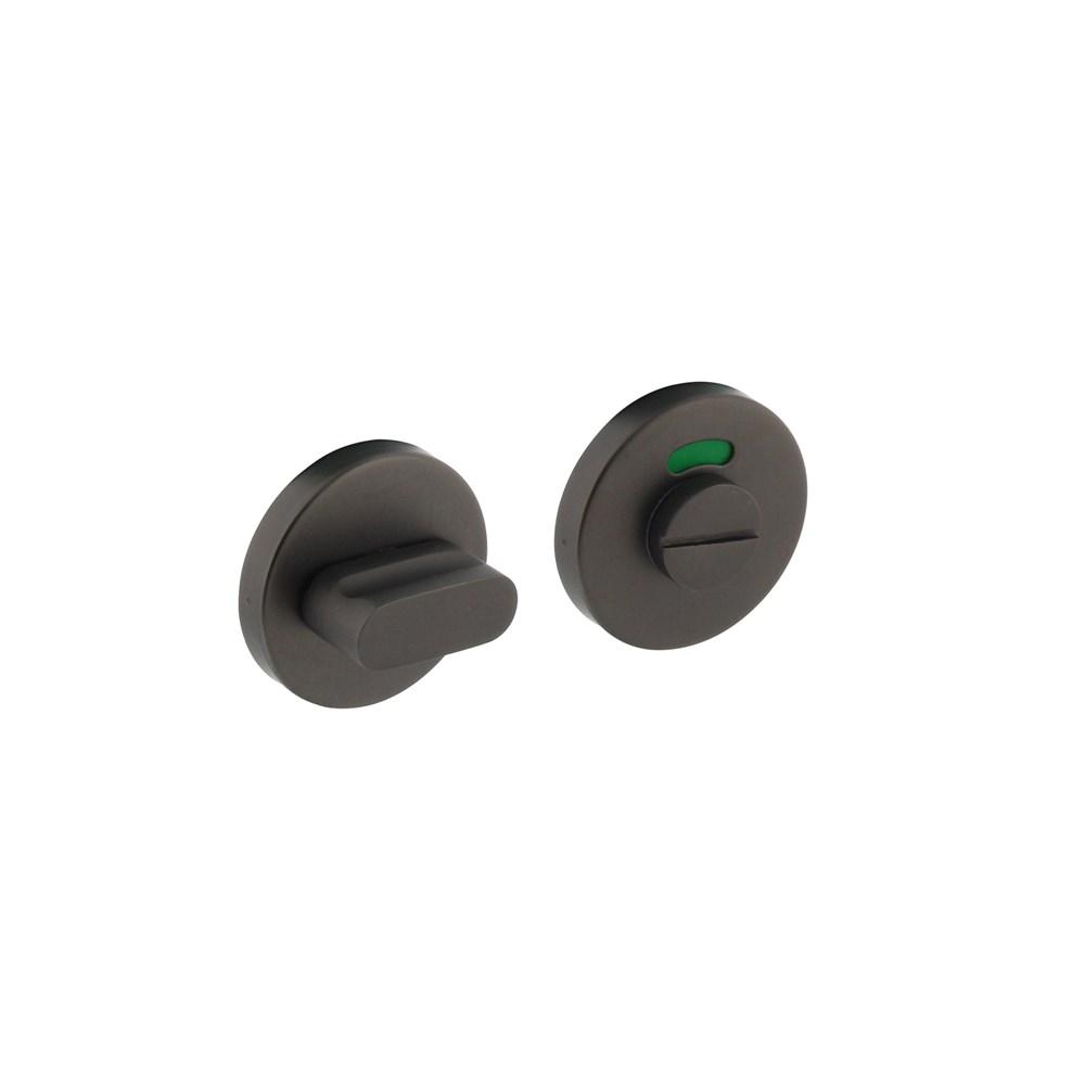 WC-sluiting 8mm staal verdekt met nokken ø53x8mm rvs antraciet-grijs afbeelding