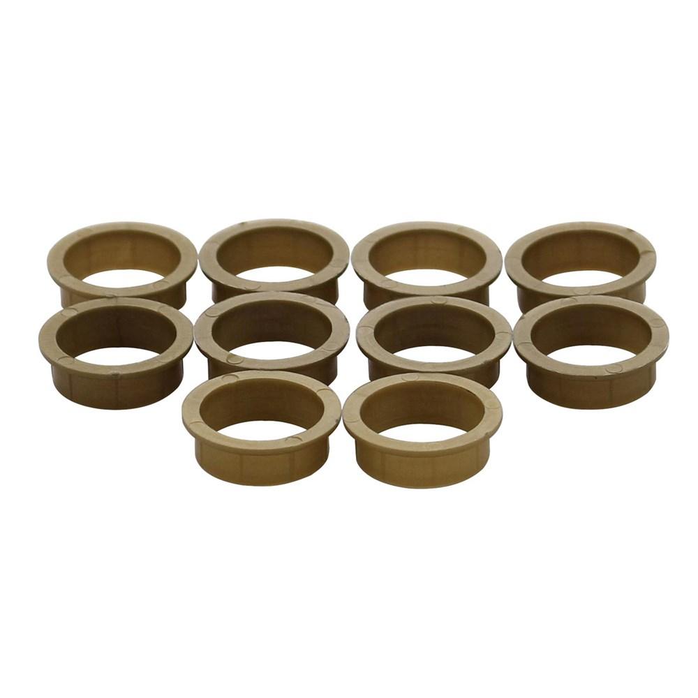 Accessoireset D: 10 nylon ringen 20mm-18mm bruin afbeelding