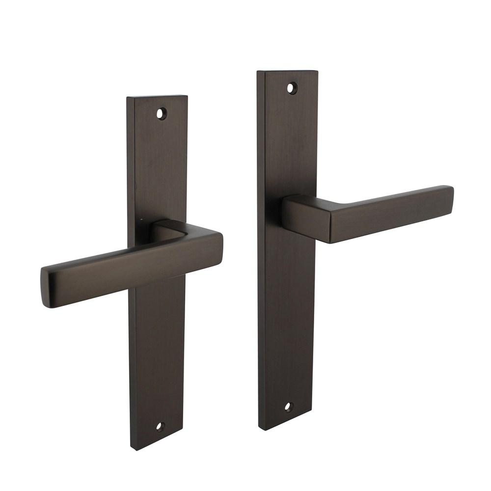 Deurkruk Hera op langschild 245x45mm blind antraciet-grijs afbeelding