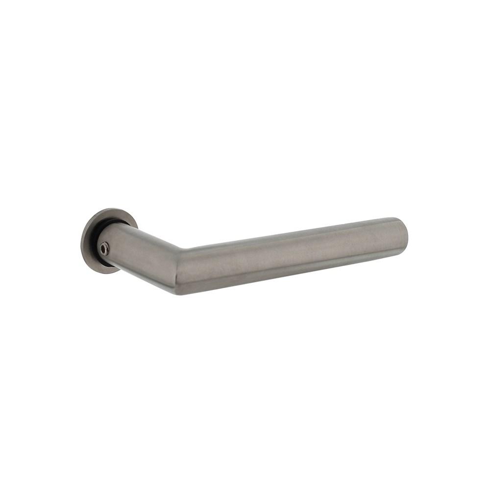 Deurkruk Jura met ronde minimalistische rozetten, zelfklevend, ø30mm rvs afbeelding