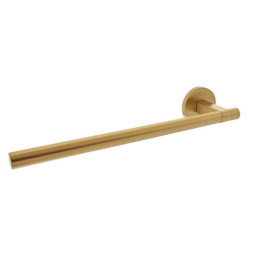 Gatdeel links Shiraat by Grand & Johnson op rozet verdekt ø55x8mm PVD messing mat afbeelding